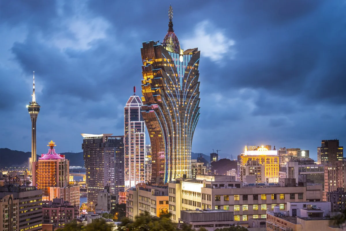Фотообои из искусственной кожи (рамка в наличии) Макао Китай grand Лиссабон Hote 296FJ