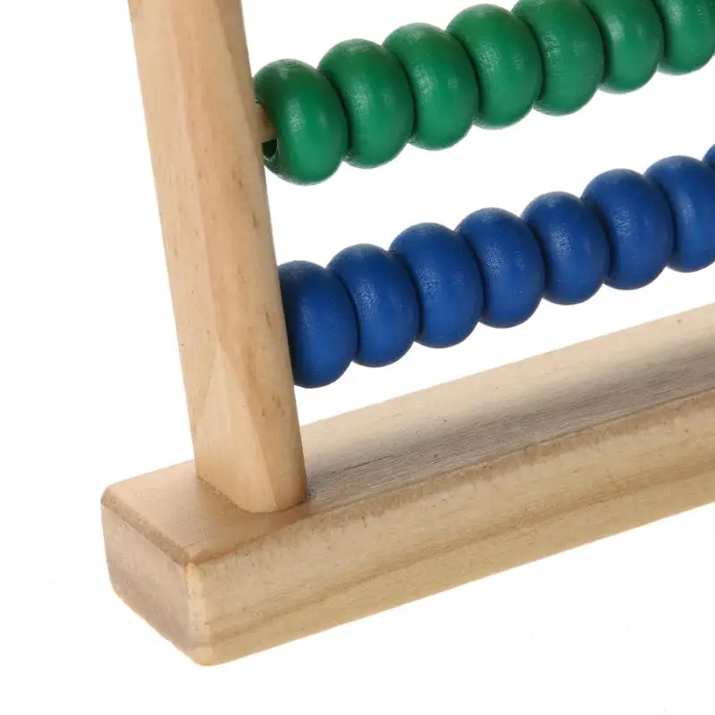 Маленький Радужный Абак из бисера математическая игрушка для детей деревянная развивающая игрушка для детей деревянная игрушка для раннего обучения Монтессори