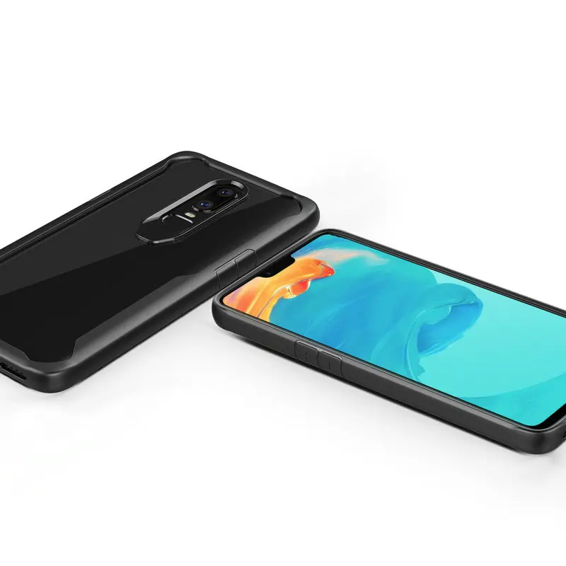 Oneplus 6 5 т силиконовый чехол мягкий каркас Жесткий Прозрачная задняя крышка