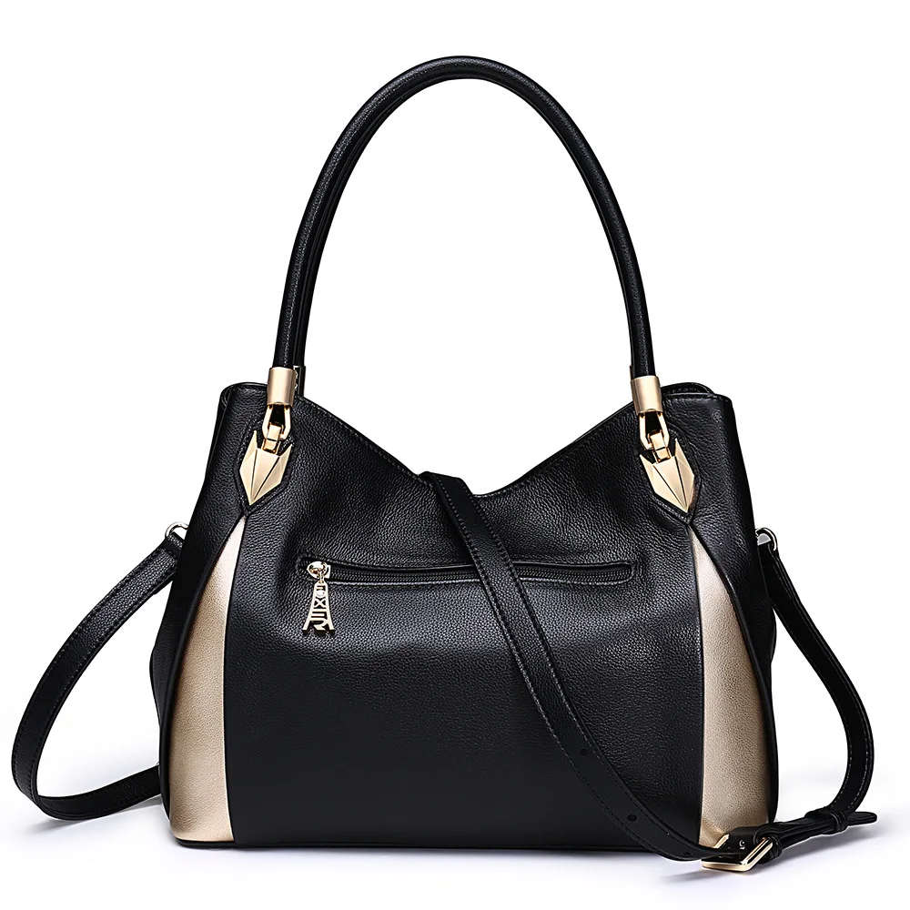  FOXER Brand Soft Women Genuine Leather Shoulder Bag Solid Multi Color Female Handbag With Free Ship - 32836874625