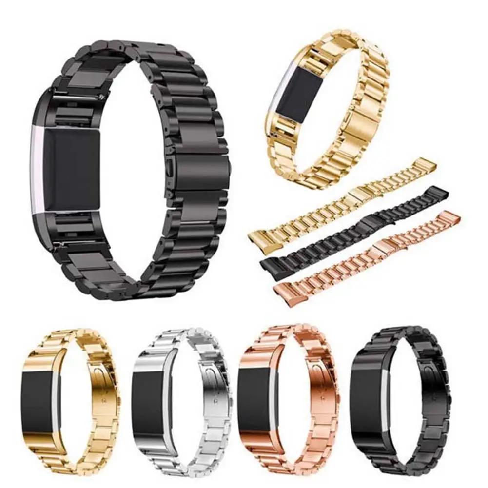 

2018 New Popular Brand Luxury Stainless Steel Smart Bracelet Wrist Strap Band Wristband for Fitbit Charge 2