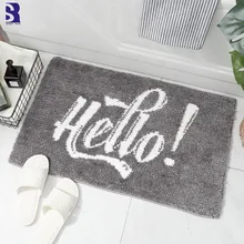 SunnyRain 1 шт. белый коврик для ванной комнаты пушистые коврики Нескользящая область коврик для спальни кухня ковры моющиеся