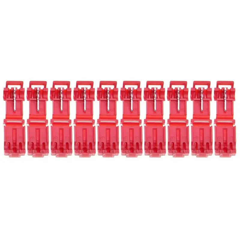 

10pcs T2 Quick Splice Crimp Terminal Cable Connector Wire Testing Joint Wire Cable Connectors Terminals Crimp Scotch Lock Tool