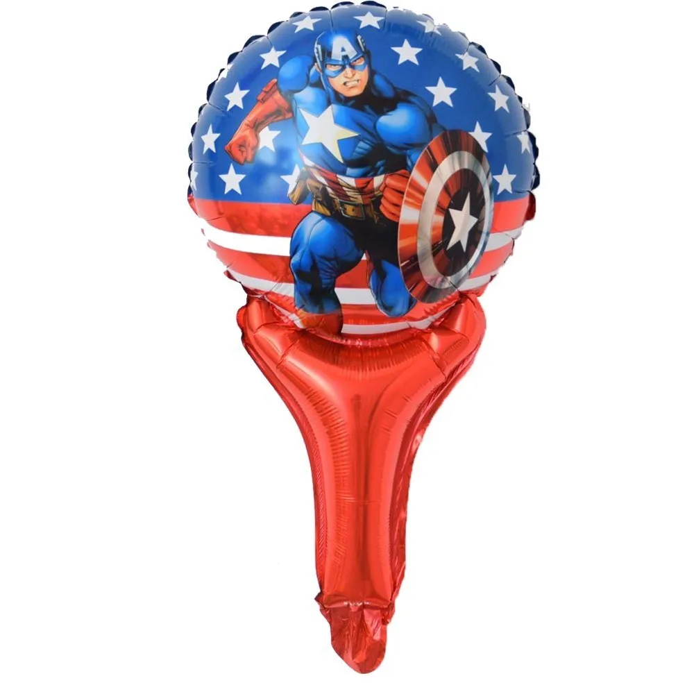 1 шт. супергерой алюминиевая фольга ручные палочки воздушные шары для дня рождения вечерние украшения Детские Свадебные Воздушные шары для украшения детские игрушки - Цвет: 1