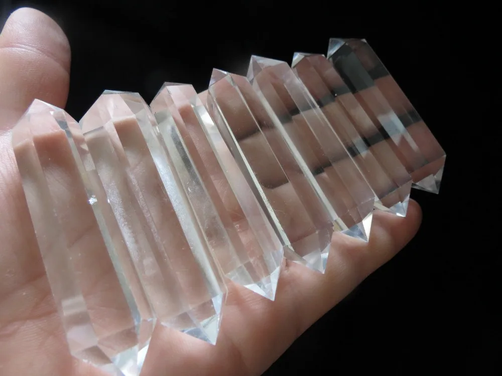 

xd j00880 natural transparent quartz crystal DT point gift