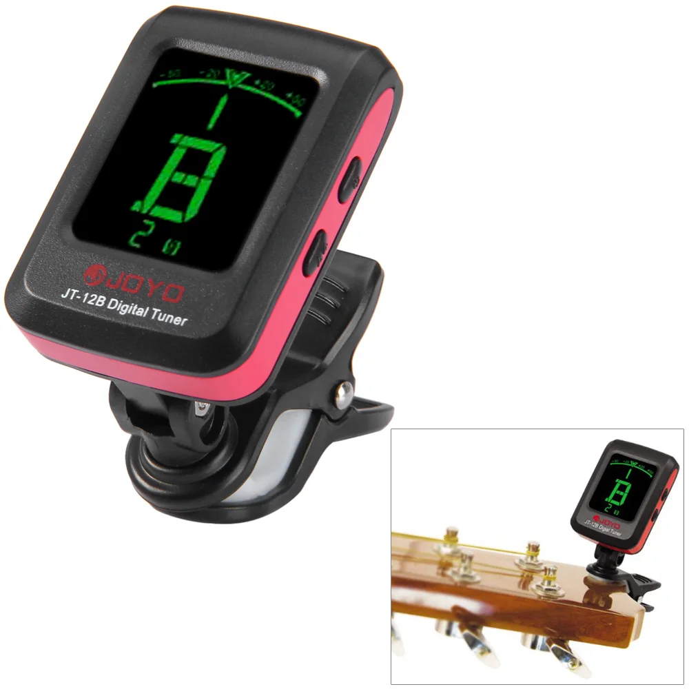 JOYO JT 12B Electric Tuner 360 Degrees Rotation LCD Guitar Tuner For