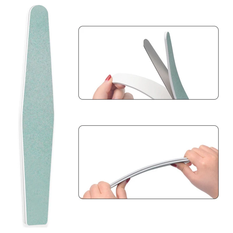 1 упаковка двухсторонняя сменная полоска для ногтей шлифовальная полоска из нержавеющей стали инструменты для полировки ногтей инструмент для удаления кутикулы