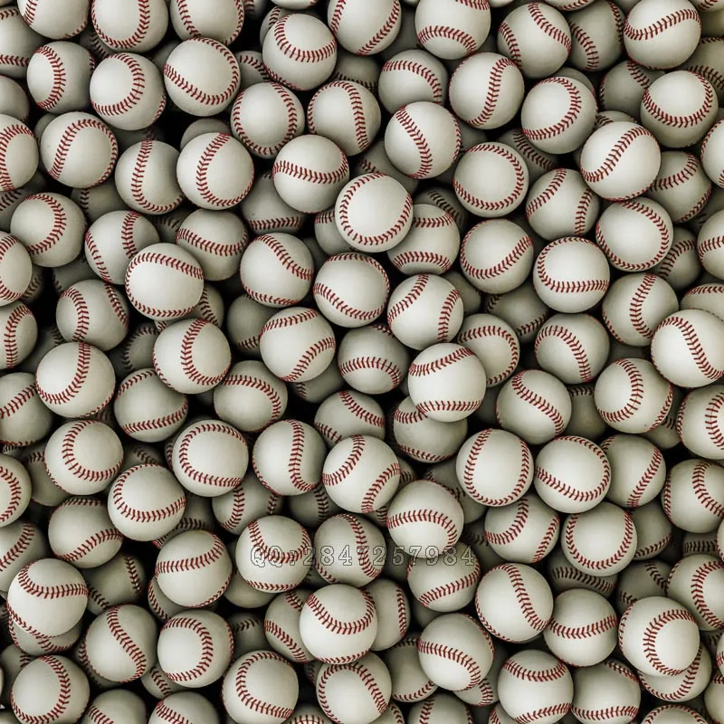 Baseball Sports Vinyl Photography Background - Custom Children Photo Backdrop for Studio - S-1389 image 2