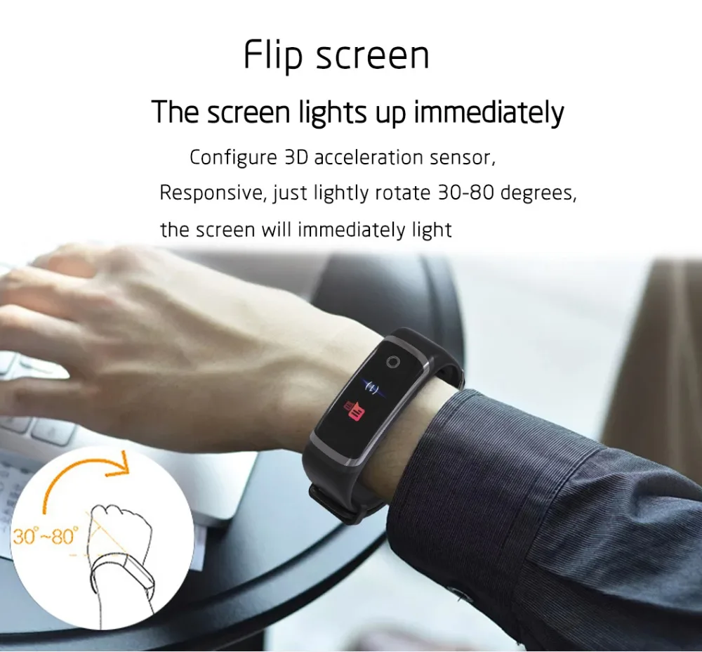 Умный браслет для мужчин и женщин ip68 Водонепроницаемый фитнес-трекер Браслет Монитор артериального давления Bluetooth часы для iOS Android