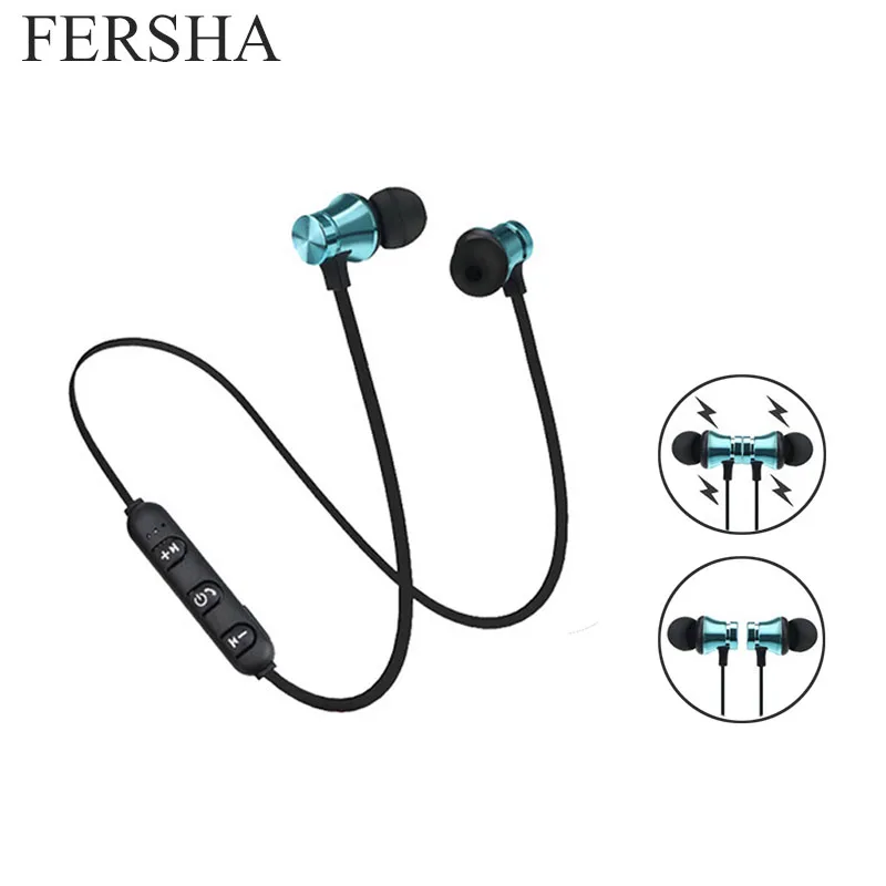 

Magnetic Bluetooth Headset Wireless Headphone Sweatproof Wireless Sports Headphone Young Fashion Built-In Microphone Headset