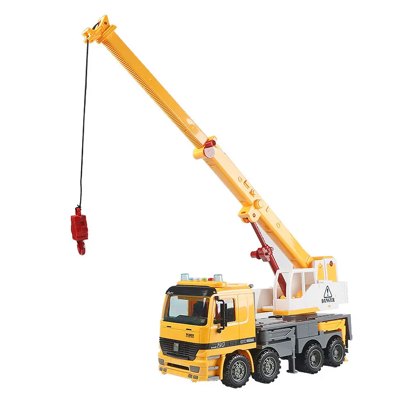 Large Size With Sound Light Children Emulational Toy Truck Engineering Car Sliding Vehicle Lifting machine Retractable Swing Arm