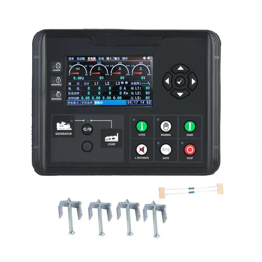 

Generator Starter Moteur DC70D 4.3 Inch LCD Display Generator Set Controller Diesel/Gasoline/Genset Parameters Monitor