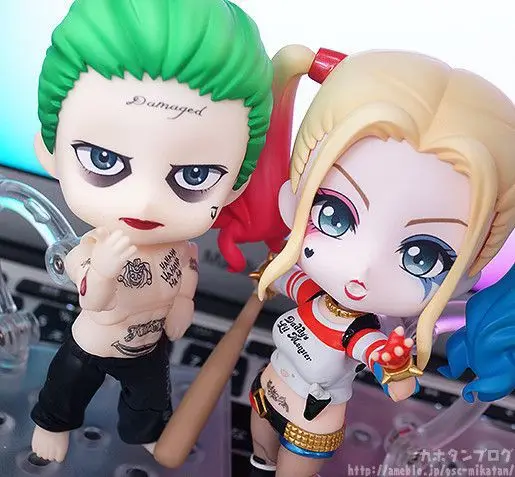 

Nendoroid DC Suicide Squad Kawaii 10cm Harley Quinn 671 & Joker 672 Action Figure Toys