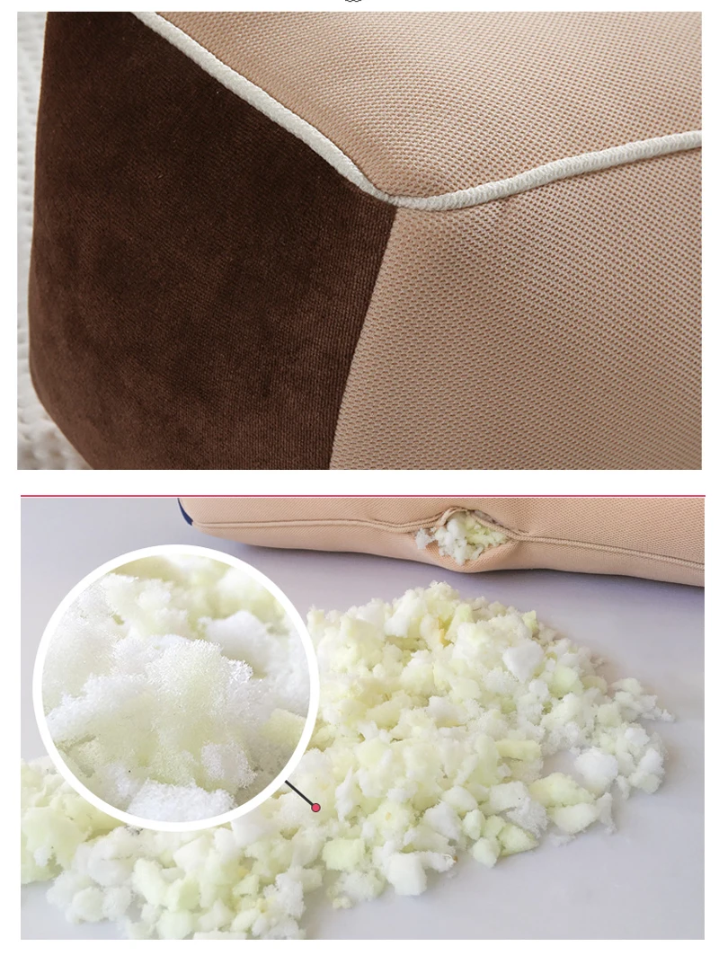 L080-Knee Leg Pillow Travel Pillow Wave Memory Foam Pregnancy   Pillow Wedge Leg Cushion Sciatic Nerve Pain Relief Body Sleeping Pillow (10)