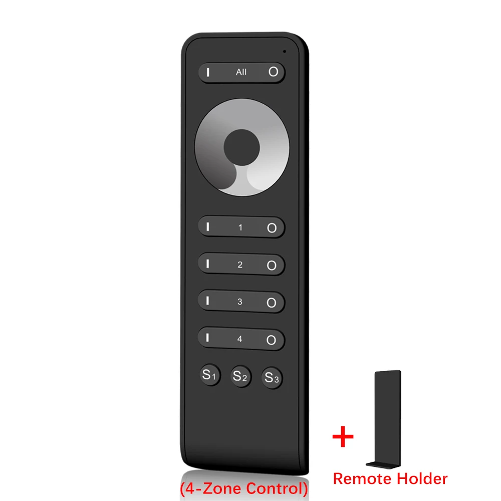 Светодиодный PWM Беспроводной RF Диммер 2,4 г 4-Zone/Wi-Fi пульт для Управление DC12-24V Яркость регулировка для Светодиодные ленты - Цвет: LSD-RS1 ONLY