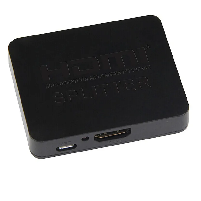 Del 1x2 HDMI Splitter 1 вход 2 выходной усилитель коммутатор Box концентратор HDTV 1080 p 3D 1,4 в 23 июня