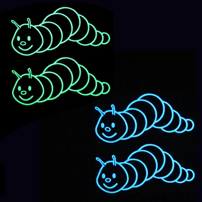 

Lovely Cartoon Caterpillars Glow in the Dark Sticker Home Decor Wall Switch Sticker Decal Kid Room Baby Bedroom Luminous Sticker