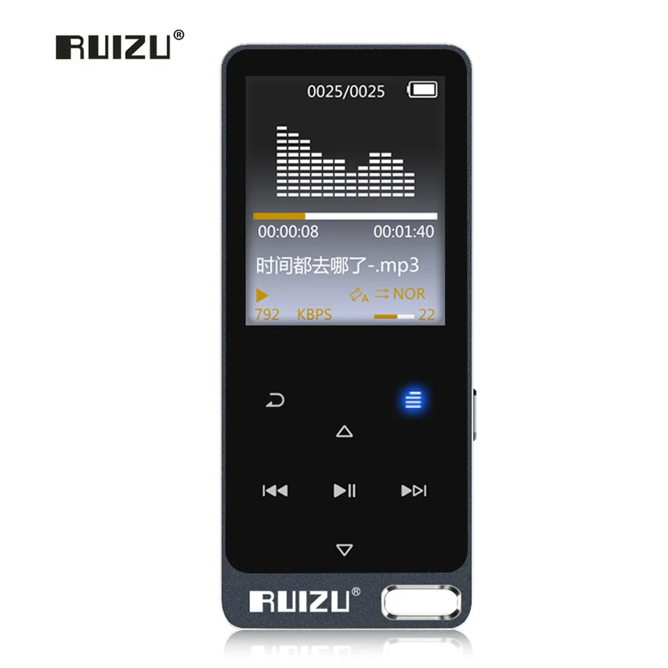

Original RUIZU X19/X05S All Metal Touch Screen HIFI MP3 Player Built-in Speaker 8GB High Quality Lossless Sound Player with FM
