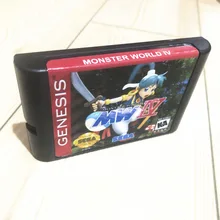 Батарея экономите! Monstered World WH IV для SEGA GENESIS 16 bit игровой Картридж для NTSC Прямая поставка