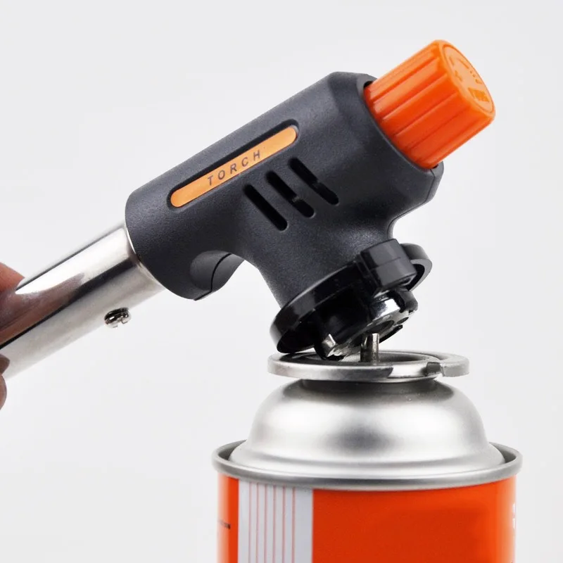 

Butane Torch Head Cooking Culinary Blow Lighter Adjustable Flame For Indoor Kitchen Desserts Outdoor BBQ Baking Camping