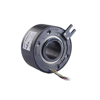 

Small Through Hole Slip Ring 12.7mm Bore Size 6 Wires Precious Metal Contacts for Light Duty