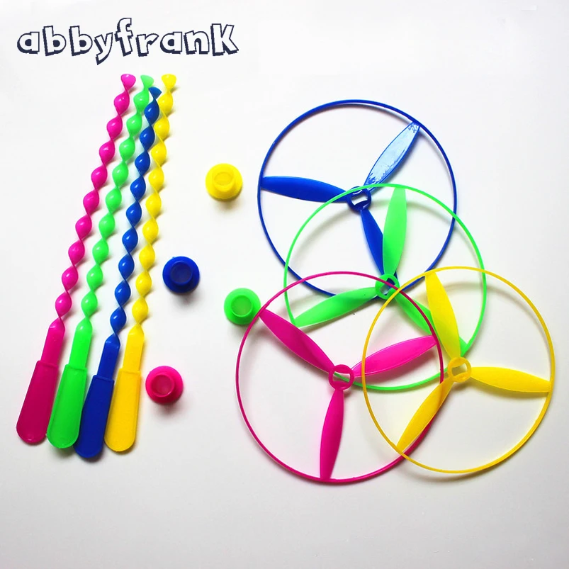 AbbyFrank 40 Pcs/bag Flying Saucer Flying Toys Disc Plastic Spin Fun