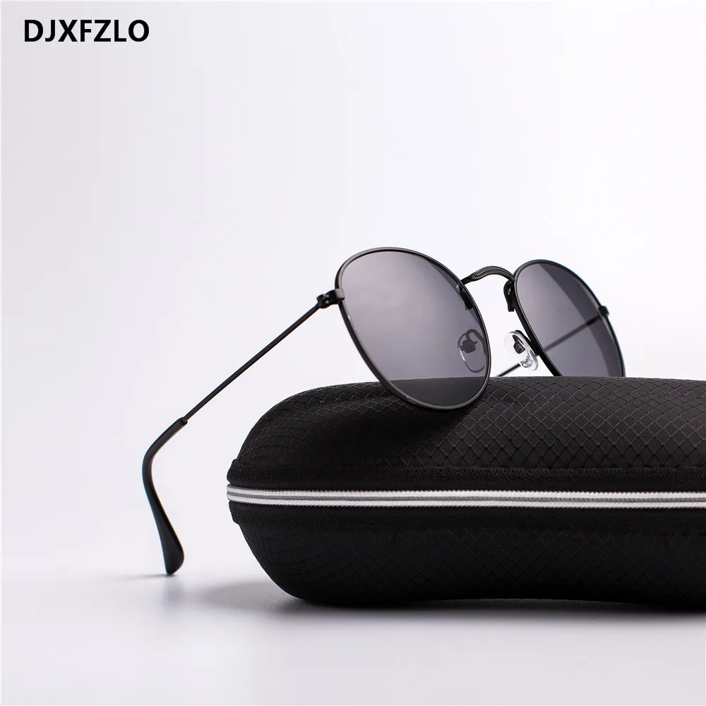 

Metal Frames Round Sunglasses Bright Reflective Coating Lenses Sun Glasses Women Brand oculos gafas de sol feminino mujer UV400