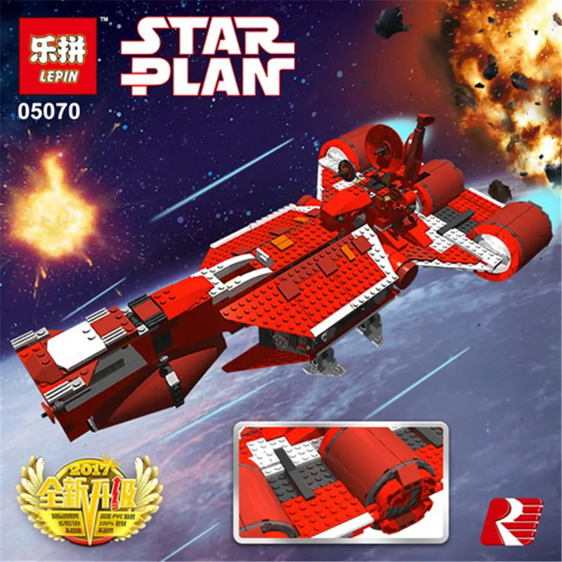

Lepin 05070 Star Genuine 963Pcs New The Republic Model Cruiser Set Wars Building Blocks Bricks Toys Model boy Gifts 7665