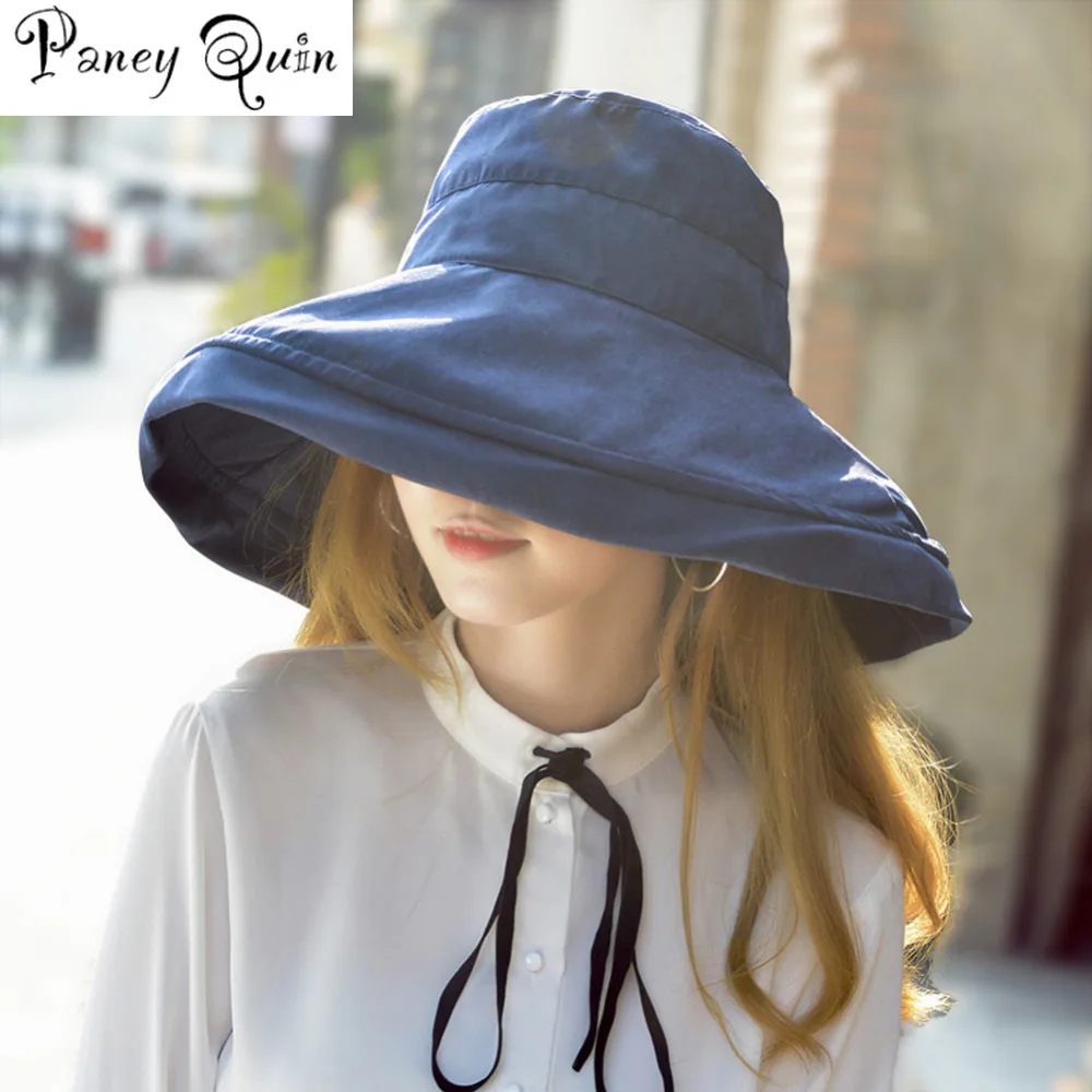1 Ladies Cotton Fashion Sun Hat Portable Packable Reshapable Adjustable Belt 