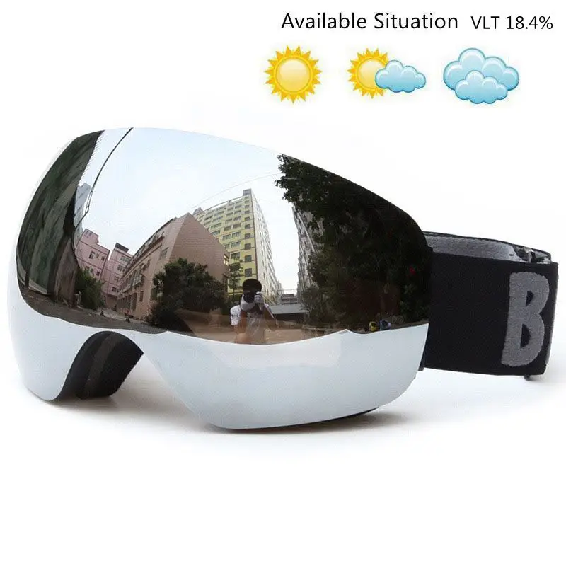 تزلج نظارات كبيرة كروية UV400 حماية مكافحة الضباب على الجليد نظارات التزلج للرجال النساء على الجليد نظارات التزلج الثلوج نظارات تزلج نظارات كبيرة كروية UV400 حماية مكافحة الضباب على الجليد نظارات التزلج للرجال النساء على الجليد نظارات التزلج الثلوج نظارات