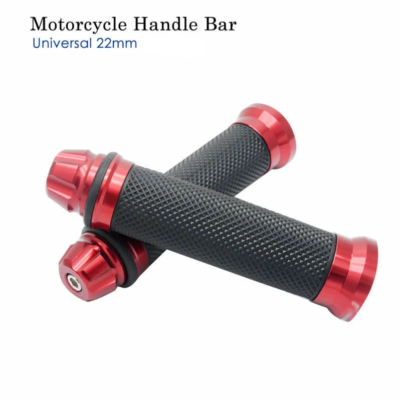 Мотоциклетные рукоятки крышки пара красный руль мотоцикла крышки ручки 22 мм 25 мм Модификация аксессуары