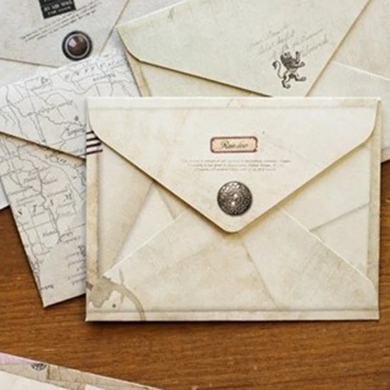 12 Pcs/lot 12 Designs Paper Envelope Cute Mini Envelopes Vintage European Style For Card Scrapbooking Gift Free Shipping 03210