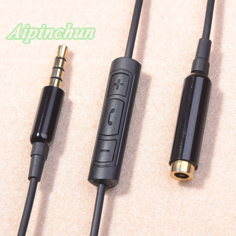 Aipinchun 3.5mm 4 Pole Jack Plug Audio Extension Cable Line Extender