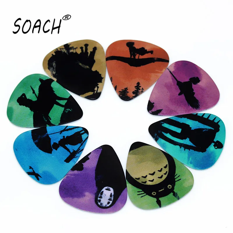 

SOACH 10PCS 1.0mm high quality guitar picks two side pick Musical instruments guitarra picks earrings DIY Mix picks guitar