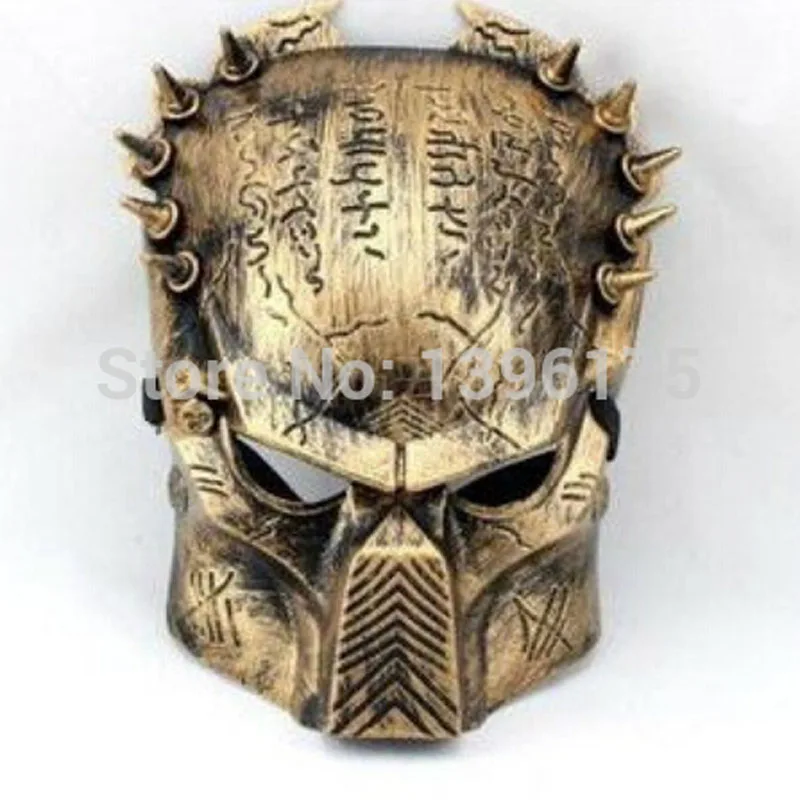 

2 pcs/lot party accessories Iron Man Style Predator Mask PVC Cospaly Halloween Mask event party supplies Free Shipping