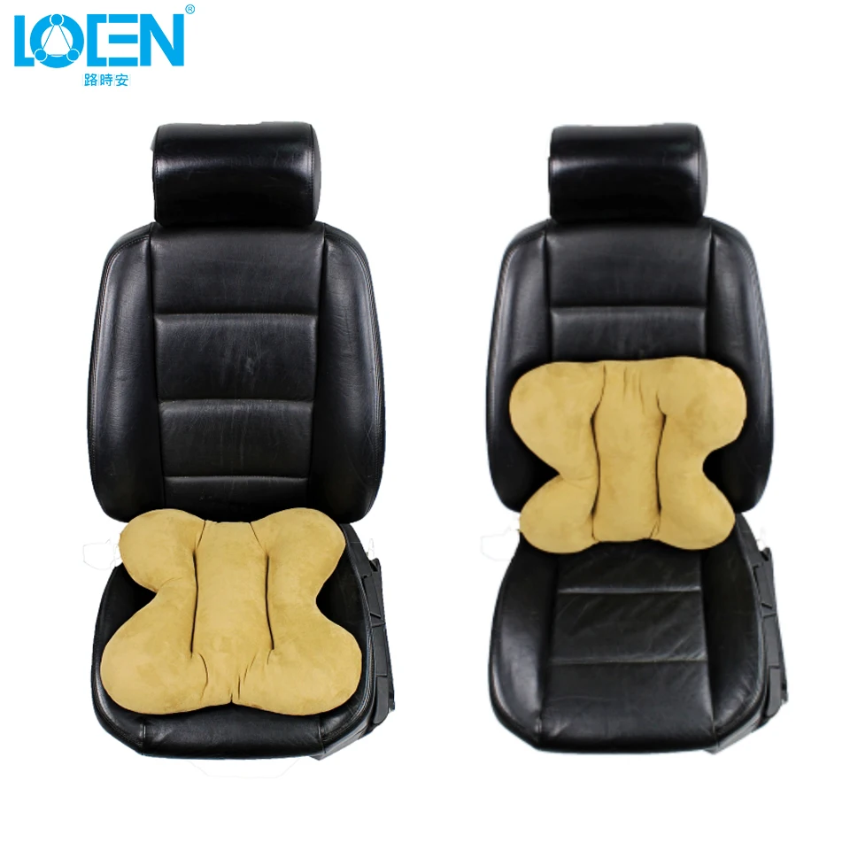 LOEN Elastic suede Lumbar Back Support Cushion car seat covers auto