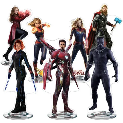 

8'' Marvel Avengers Infinity War Captain Marvel Thor Black Panther Iron Man Black Widow CartoonToy For Kid Baby Doll Gift Hot