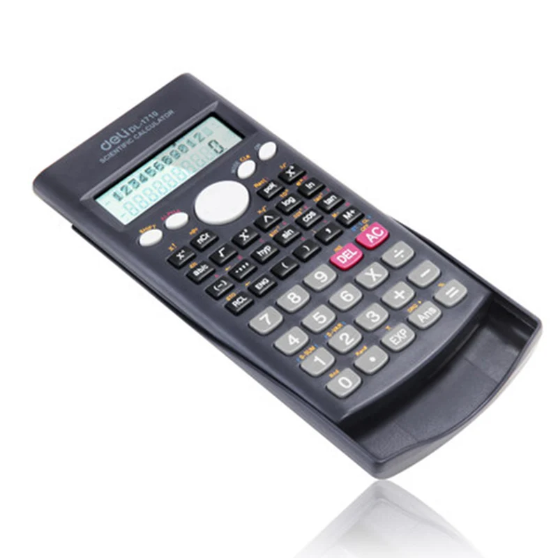 2018 حار بيع ديلي DL-1710A محدودة البلاستيك البطارية 12 مكتب حاسبة علمية ديلي مع 240 وظائف أفضل FX 991ES