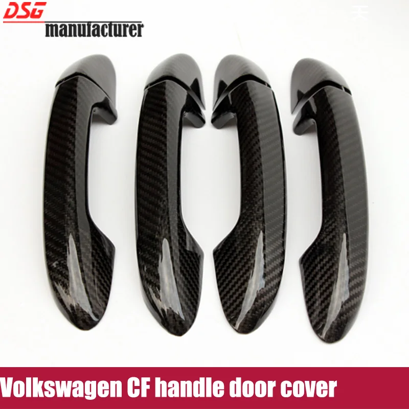 Buy Carbon fiber +ABS handle door covers trim for Volkswagen VW CC bora golf 6