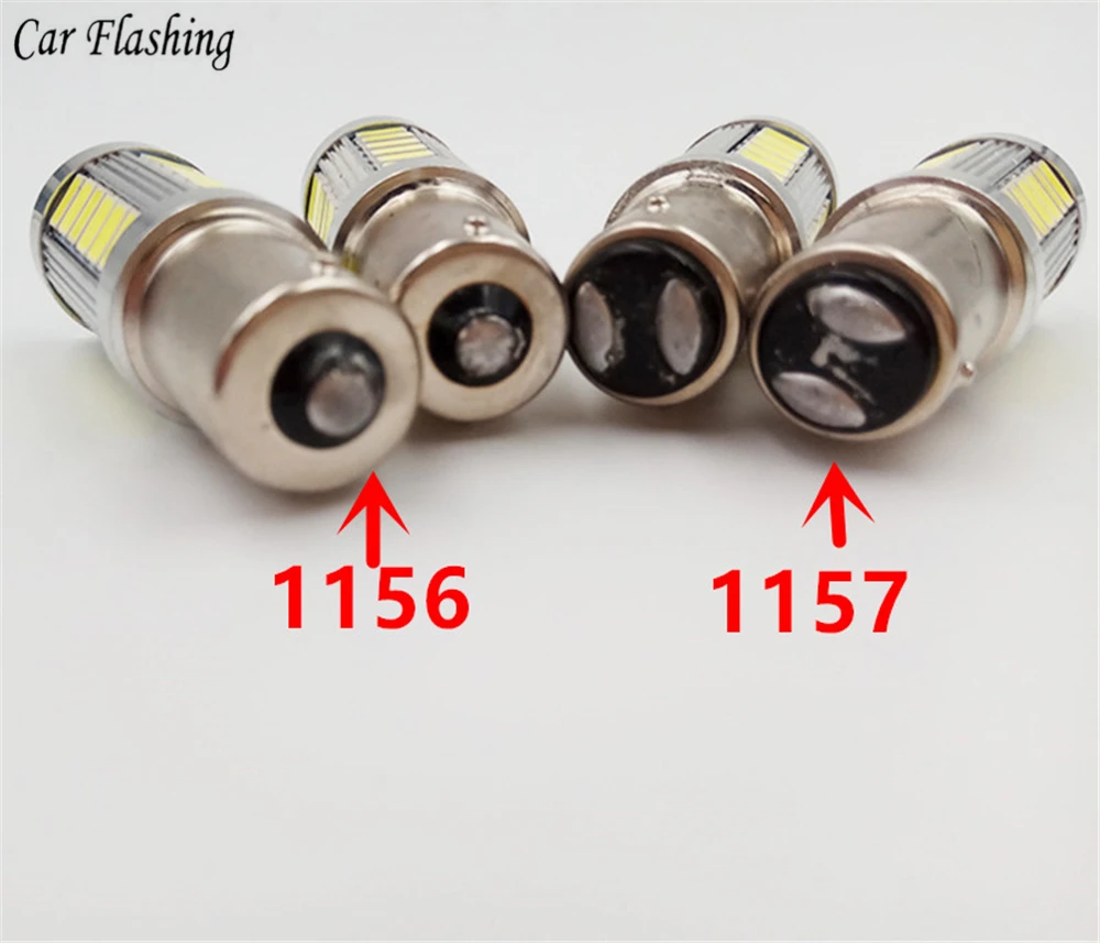 Отражатели 2 шт мощностью 12 V для автомобилей, Применение Светодиодная лампа поворотника Задний сигнал свет автоматический стоп-сигнал BA15S P21W 1156 1157/T20 7440 7443 W21 WY21W 5630 5730 33SMD