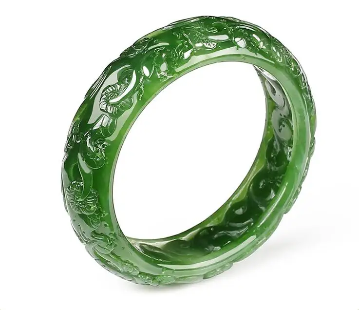 Xinjiang Hetian jade зеленый нефрит браслет натуральный нефрит диаметр 62 мм Большой браслет
