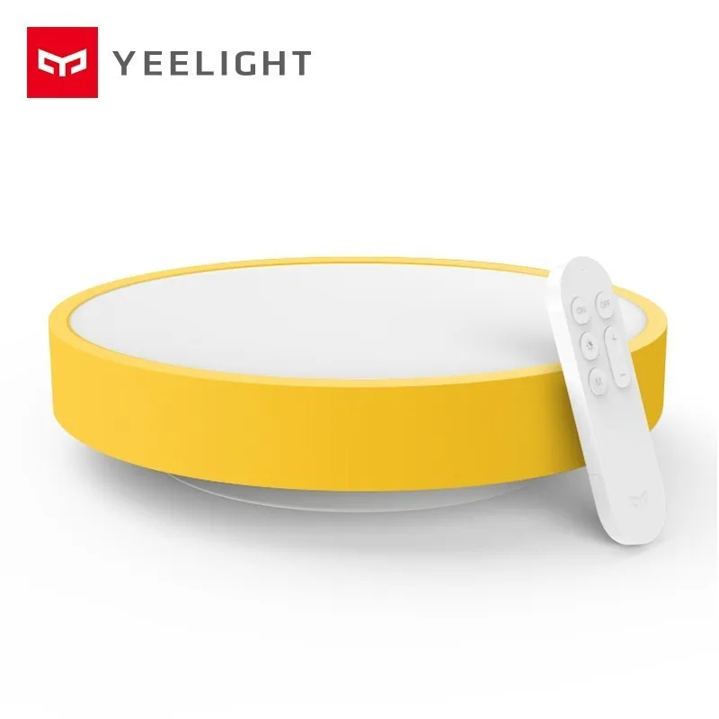 Youpin Yee светильник, умный потолочный светильник, пульт дистанционного управления Mi App, Wi-Fi, Bluetooth, управление Ip60, пылезащитный современный умный светодиодный цветной потолочный светильник s - Цвет корпуса: yellow 320mm