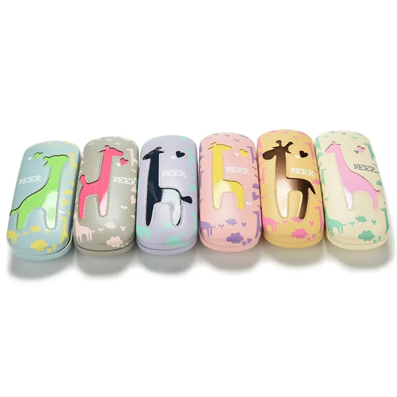 

Cartoon Giraffe PU Spectacle Cases for Children Eyeglasses Fashion Portable Rectangle Sunglasses Box Kids Eyewear Protector