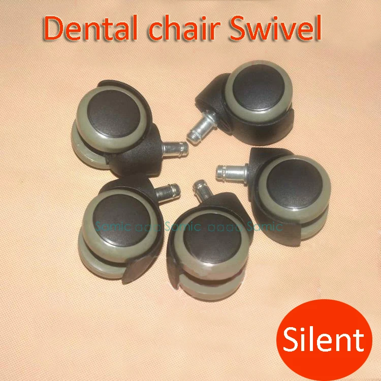 2PCS Wheel For Dental chair seat chair truckings wheels silent swivel