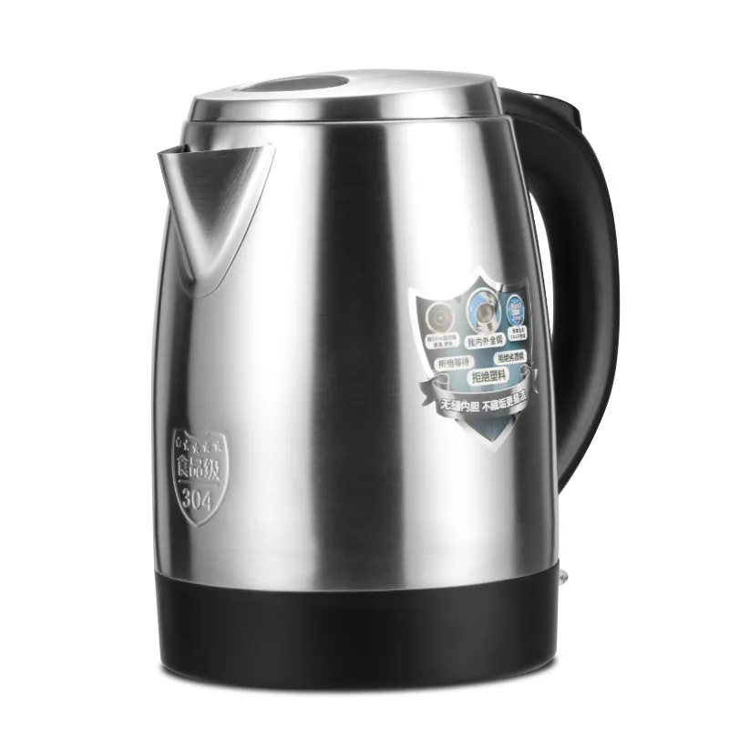 Electric kettle boiling pot 304 large capacity 1.7l stainless steel