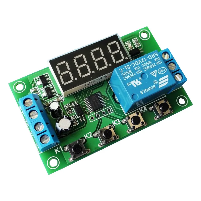 Реле задержки запуска модуль выключения 5V/12V/24V цикл таймер 0 01 секунд|cycle timer