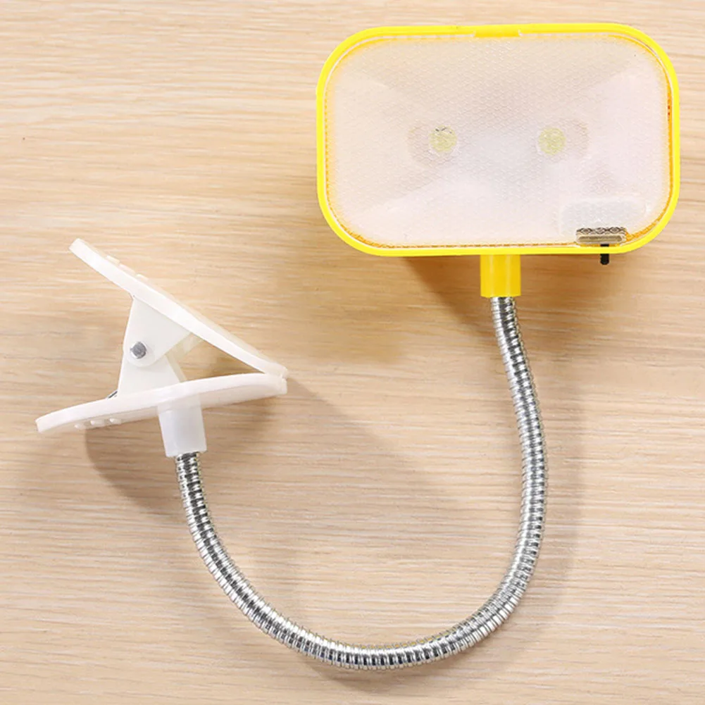 

Mini Super Bright Eye Protection Square Clip On Book Light Decorative Table Desk Accessories Retro LED Lamp Home Night Reading
