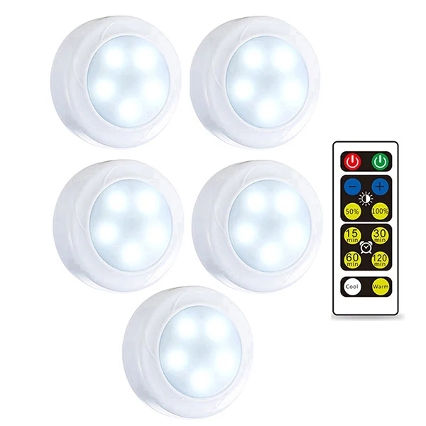 5 lamp 1 controller Затемняемый сенсорный светодиодный светильник под шкафы s теплый белый+ белый двойной цвет светодиодный светильник шайба s закрытый шкаф кухонный ночной Светильник - Цвет: 5 lamp 1 controller