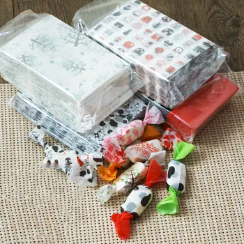 

1000 X (12.5*9cm) Cartoon Nougat Wrapping Paper Cute Candy Cookies Gift Bags Wedding Party Xmas Supplies Decoration-Multi Color