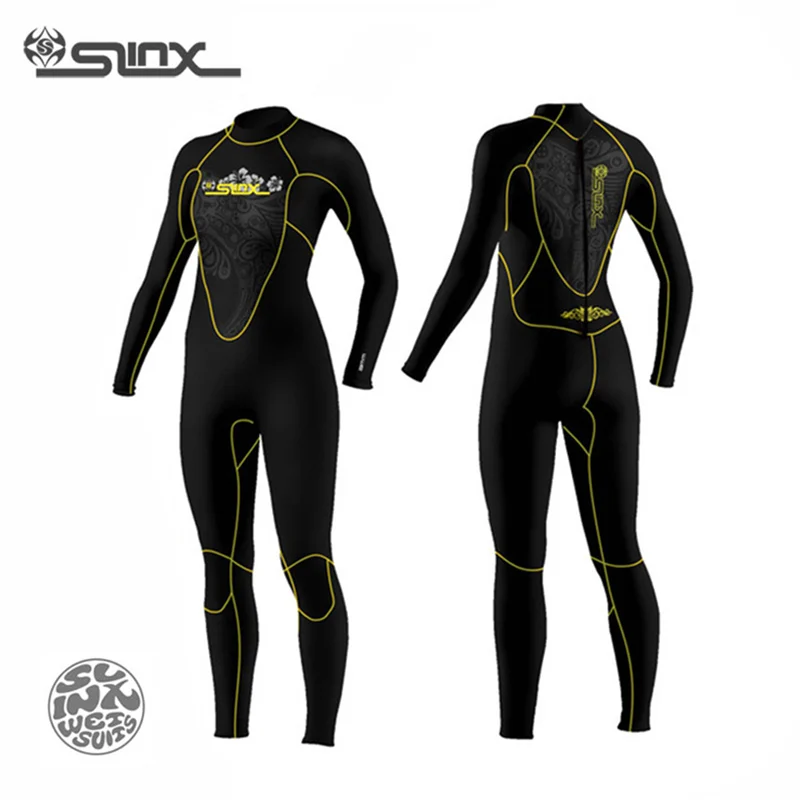 

Women 5MM Neoprene One-piece Fleece Lining warm Wetsuit Winter Swim Surf Snorkeling Spearfishing Frogman Scuba Dive Wet Suit